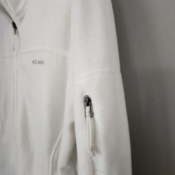 Columbia White Fleece Jacket - Picture 4 of 6